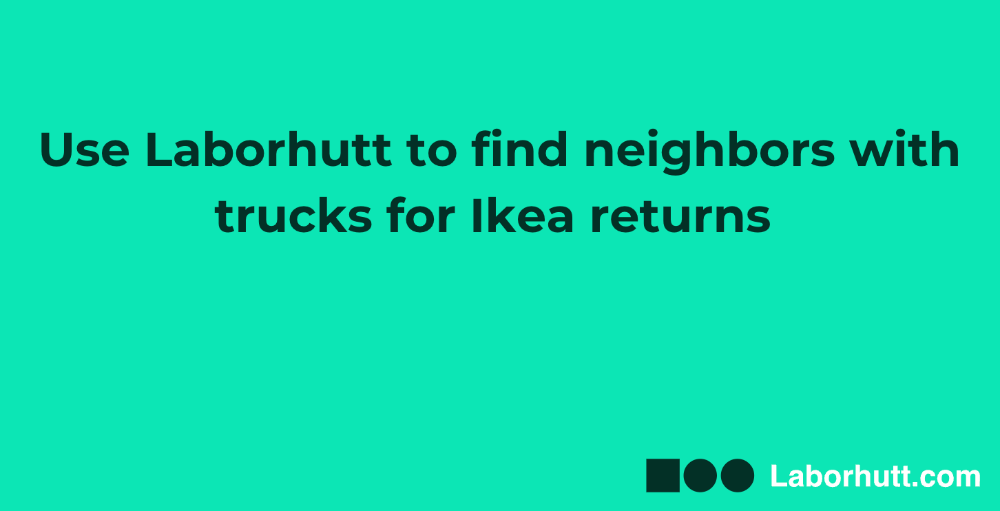 Tip to returning ikea furniture