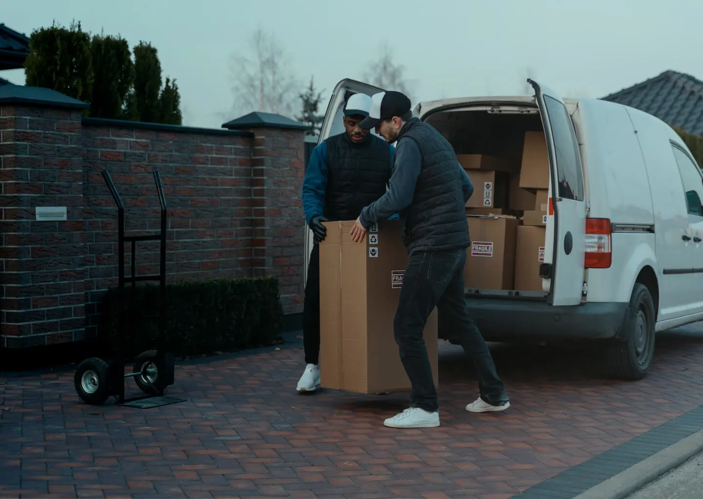 People moving boxes